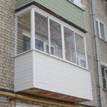 Балкон с алюминиевым остеклением